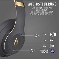 Beats Studio3 Bluetooth-Kopfh&ouml;rer Wireless Skyline OverEar Kopfh&ouml;rer grau