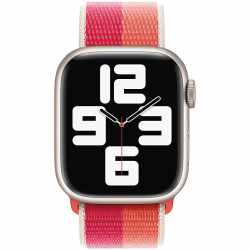 Apple Sport Loop Smartwatch-Armband f&uuml;r Apple Watch 41 mm Nylon nektarine/pfingstrose