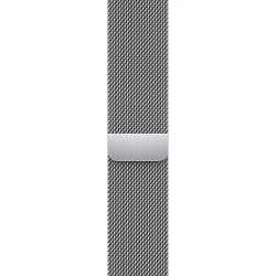 Apple Milanaise Smartwatch-Armband f&uuml;r Apple Watch 45 mm Edelstahl silber