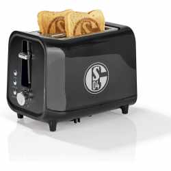 Schalke04 Toaster mit Logo auf den Scheiben und Sound...