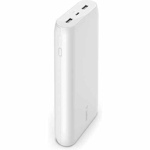 Belkin BoostCharge Powerbank 20.000 mAh Kapazit&auml;t Akkupack wei&szlig;