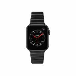 LAUT Link Edelstahl Armband f&uuml;r Apple Watch 42/44 mm Smartwatcharmband schwarz