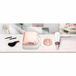 ETA Geschenkset Fenité Haartrockner Föhn Haarbürste Blitz-Diffusor Clips 2400 W weiß