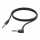 Hama Verbindungskabel 3,5mm Klinke 1,0m Audiokabel vergoldet Gewebe Schwarz
