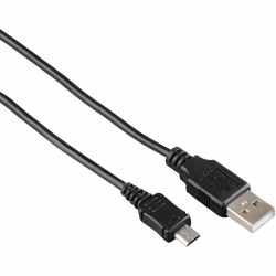 HAMA Micro-USB Ladekabel Datenkabel 1m micro-USB USB-A Schwarz