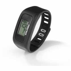 Vitalmaxx Fitnessarmband Fitness Tracker Sportlich LCD Display GPS schwarz