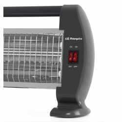 Orbegozo BP 0206 Quarzstrahler 1.200 Watt Quarzofen 3 Leistungsstufen 230 V schwarz