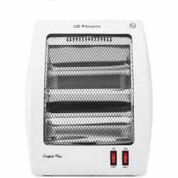Orbegozo BP 5010 Quarzstrahler Mobile Heizung 2 Leistungsstufen 800 W wei&szlig;