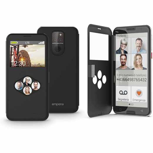 Emporia SMART.5 LTE Smartphone Android Handy Seniorenhandy 5,5 Zoll 32 GB schwarz