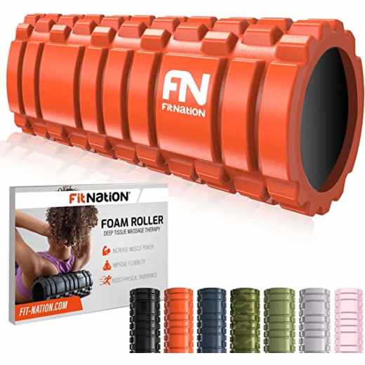 Fit Nation Faszienrolle Foam Roller Sport Massagerolle Selbstmassage orange