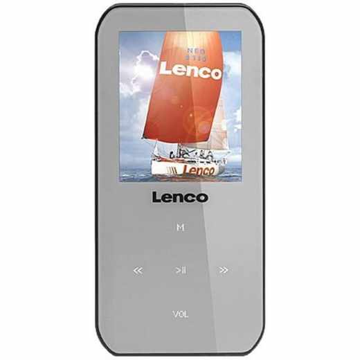 Lenco Xemio-655 MP3 Player MP4 Player tragbar 4GB 1,8 Zoll SD Aufnahmefunktion grau