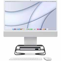 Twelve South Curve Riser Desktop Stand Metall St&auml;nder f&uuml;r iMacs und Displays schwarz