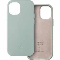 Native Union Clic Classic Schutzh&uuml;lle Echtleder Apple iPhone 12 Mini Cover mint