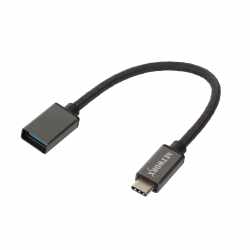 Networx USB-C to USB-A F 18 cm Kabel Adapter grau