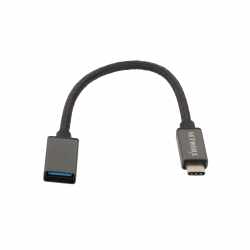 Networx USB-C to USB-A F 18 cm Kabel Adapter grau