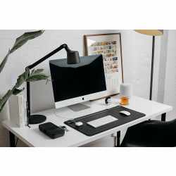 Orbitkey Desk Mat Schreibtischunterlage veganes Leder Large schwarz