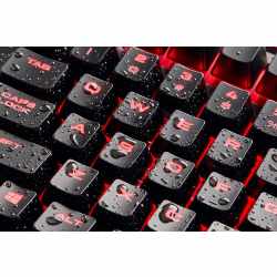 CORSAIR Gaming K68 MX Red Gaming Tastatur FR (Franz&ouml;sisch) schwarz rot