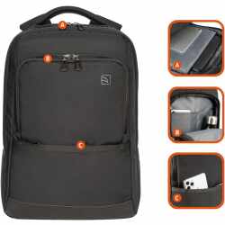 Tucano Luna Gravity Rucksack passend f&uuml;r MacBook Pro16&quot; und Laptop15,6&quot; schwarz
