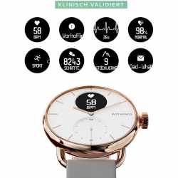 Withings ScanWatch 38 mm Smartwatch Fitness-Uhr Sportuhr rosegold