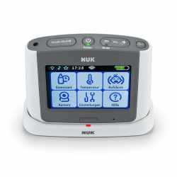 NUK ECO Control+ Video Max 410 Babyphone Kamera Sternenprojektion 3-fach Zoom wei&szlig;