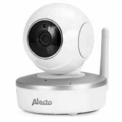 Alecto DIVM-550 Babymonitor Babyphone mit Kamera 5 Zoll Touchscreen wei&szlig;