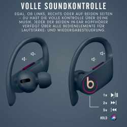 Powerbeats Pro In-Ear Kopfh&ouml;rer Wireless Earphones Smartphone Bluetooth blau