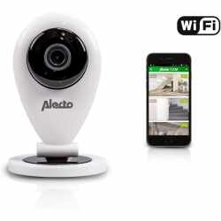 Alecto DVC-105IP WiFi &Uuml;berwachungskamera Indoor Sicherheitskamera Nachtsicht wei&szlig;