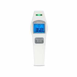 Alecto BC-37 Infrarot-Thermometer Stirnthermometer Fieberthermometer wei&szlig;