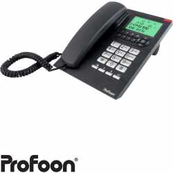Profoon TX-325 Bürotelefon mit Display Tischtelefon...