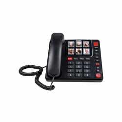 Fysic FX-3930 Gro&szlig;tasten Telefon Seniorentelefon 6 Fototasten extra laut schwarz