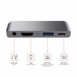 Satechi USB-C Mobile Pro Hub Adapter USB 3.0 Port Handy...