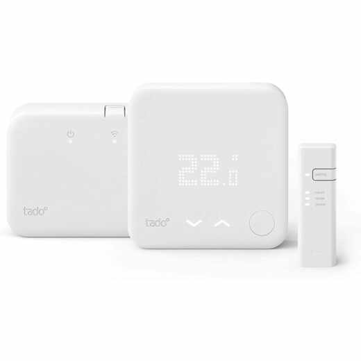 tado Smartes Funk-Thermostat Smarthome Starter Kit V3+ HomeKit inkl. Bridge wei&szlig;