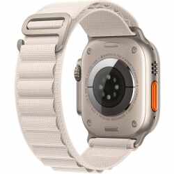 Apple Watch Armband Alpine Loop f&uuml;r Apple Watch 49 mm S Polyester polarstern beige
