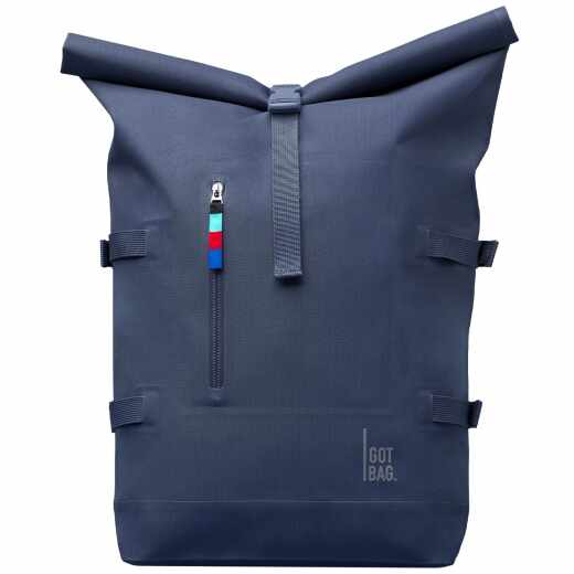 Got Bag Rolltop Rucksack Backpack 16 Zoll 23 Liter BIO-PU Beschichtung blau