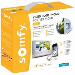 Somfy Video-T&uuml;rsprechanlage V300 7 Zoll Bildschirm Video-T&uuml;rstation anthrazit wei&szlig;