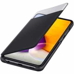 Samsung S View Wallet Cover Galaxy A72 Handyh&uuml;lle Schutzh&uuml;lle Case schwarz