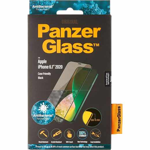 PanzerGlass Schutzglas iPhone 12/12 Pro Case Friendly Black schwarz transparent