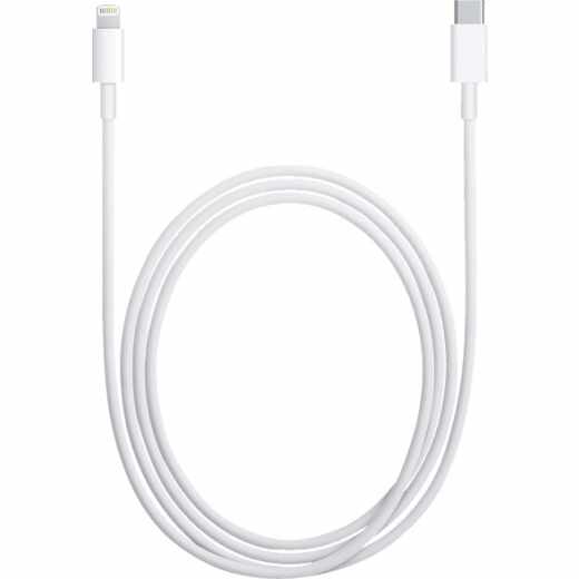 Apple USB-C Gewebtes Ladekabel Woven Charge Cable Handy Ladekabel 1 m wei&szlig;