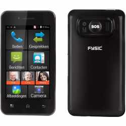 Fysic FMA-5000ZT Android Smartphone 512MB SOS-Notfallfunktion GPS schwarz
