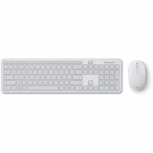 Microsoft Bluetooth Desktop Tastatur und Maus Set Franz&ouml;sisch AZERTY-Tastatur grau