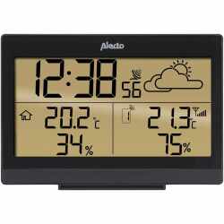Alecto WS-2300 Digitale Wetterstation Au&szlig;ensensor Display 5,4Zoll Frostalarm schwarz