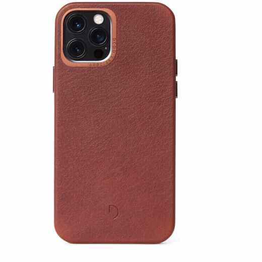 Decoded Back Cover Leder-Schutzh&uuml;lle Apple iPhone 12 Pro Max Schutz Case braun