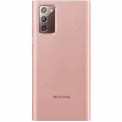 Samsung LED View Cover Schutzh&uuml;lle Galaxy Note 20 Klappverschluss Handyh&uuml;lle bronze