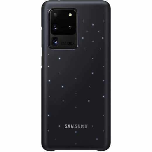 Samsung LED Cover Schutzh&uuml;lle Galaxy S20 Ultra Lichteffekte schwarz