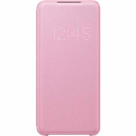 Samsung LED View Cover EF-NG980 Galaxy S20 Handyh&uuml;lle Schutzh&uuml;lle Case pink
