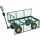 TecTake Bollerwagen Handwagen mit Ablage max. 550 kg Gartenwagen gr&uuml;n - wie neu