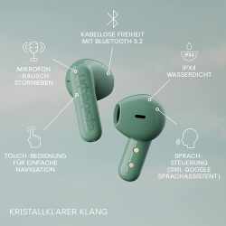 Urbanista Copenhagen Earbuds In-Ear-Kopfh&ouml;rer Bluetooth kabellos gr&uuml;n