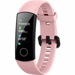 Honor Band 5 Bluetooth Fitness Aktivit&auml;tstracker Silikonarmband coral pink