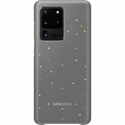 Samsung LED Cover EF-KG988 f&uuml;r Galaxy S20 Ultra Handyh&uuml;lle Schutz Case grau