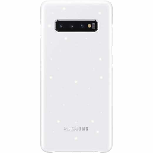 Samsung LED Cover EF-KG975 Galaxy S10+ Schutzh&uuml;lle Handyh&uuml;lle Handy Cover wei&szlig;